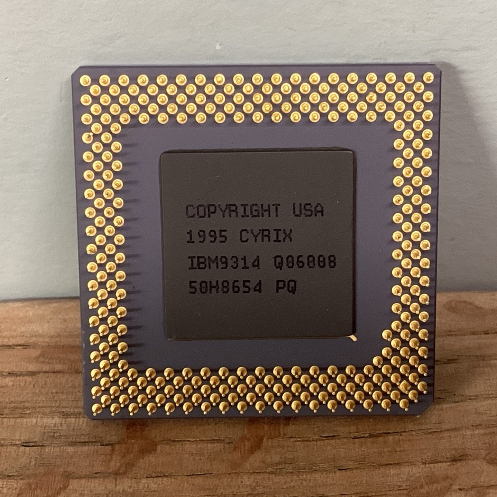 🟡 Vintage IBM Computer Chip - Contains Real Gold - Collectible